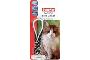 PET BAZAAR Beaphar Cat Flea Collars - Glitter - 1 Pack |Black Colour | Kitten Flea Collars 4 Month Flea Protection |Adjustable & Safe Cat Flea Collar Solution
