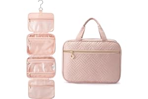 LOVEVOOK Neceser Viaje Mujer, Grande Bolsa de Aseo Colgante con Gancho Giratorio de 360°, Impermeable Neceser Maquillaje Organizador Viaje Accesorios