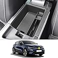 CDEFG Compatible with Renault Megane E-Tech 2022 2023 Centre Console Organiser Storage Box Megane E-Tech Storage Car Centre Console Tray E-Tech 2022 Accessories (Black)