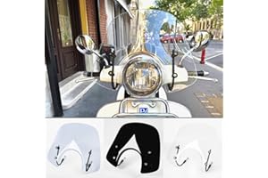 FAYEDENICY Vélos de Sport Scooter Pare-Brise Protecteur de déflecteur pour Vespa LX 150 125 50 LX125 LX150 LX50 GT200 GT 200 GTS250 GTS300 GTS 250 300 125 Super Sport Bj pièces de Moteur (Clair)