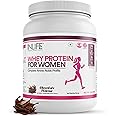 INLIFE Whey Protein Powder for Women | Ayurvedic Herbs, 23g Protein, 21 Vitamins Minerals, Omega 3 6, Digestive Enzymes, Hair Skin Nails (500g, Chocolate)