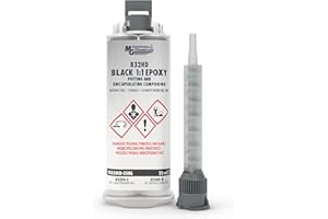 MG Chemicals 832HD Black 1:1 Epoxy Encapsulating and Electronic Potting Compound, plastic, ceramics, metals and glass 50 mL Dual Dispenser Dual Cartridge