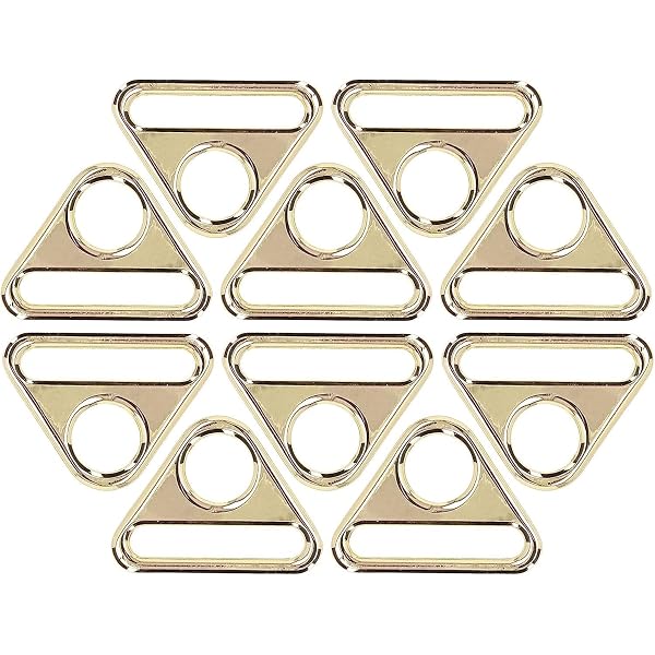 Lot De 16 Anneaux En D Triangulaires Noirs - Acier, 2,5 Cm, Pour Sangles Sac, Appareil Photo, Porte-clés, DIY