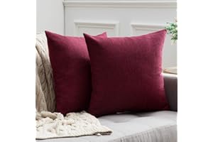 Miulee zestaw 2 poszewek na poduszkę ze sztucznego lnu, kwadratowe, z wzorem krzyżowym, dekoracyjna poszewka na poduszkę do domu, na sofę, krzesło, kanapę, do sypialni