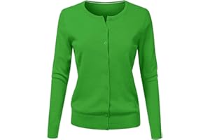 CHENSIYU Strickjacke Damen Cardigan Elegant Einfarbig Kurz Strickmantel Pullover Herbst Winter Strickpullover Jacke mit Knopf