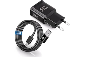 ‎JUPPTELECTRONICS Ładowarka USB do ładowania Samsung Galaxy S10, S10+, S10e, S9, S9+, S8, S8, S8 Plus, A54, A53, A34, A33, A20e, A14, A13, M54, M53, M33, M14, M13, 5g, A70, A52 M52 M5 1 FE Plus szybka ładowarka do