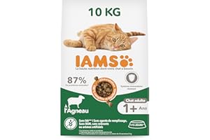 Iams Croquette à L'Agneau pour Chat Adulte 10 kg
