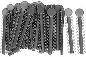 HEALIFTY Legatura Anelli Elastici Ortodontici Denti Legatura Bastoni Per Trattamento Confortevole E Efficace 40 Pz Grigio
