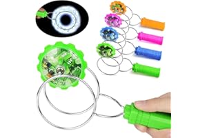 ABOHU Leuchtender Kreisel, 4 Stück Gyro-Rad Spinner Spielzeug, Magnetischer Leuchten Spinning Gyro, Schwerkraft trotzen, Magnetisches Kreisel Fidget Spielzeug für Kinder
