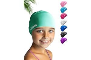 ‎KIDVERSE KIDVERSE Badekappe für Kinder - Jungen & Mädchen - Schwimmkappe 100% Reißfest & Wasserdicht - Badehaube mit UV Schutz - Silikon Bademütze - Schwimmmütze