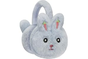 YJZQ Kids' Girls' Lovely Plush Earmuff Thermal Ear Cover With Glittering Rabbit Ears Soft Velvet Ear Muff Warmer Wrap Winter for Children