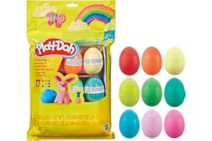 Play-Doh Bunte Eier, 9 Eier (je 56 g) in 9 verschiedenen Farben, als Ostergeschenk, Mitbringsel auf einer Party oder für Kinder ab 3 Jahren