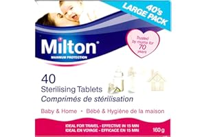 Milton Sterilising Tablets 40Pk Large Pack 160g