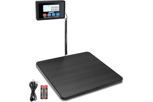 ACCT Balance postale numérique de 440 lb, avec fonction Hold/tare, arrêt automatique pour colis, petite entreprise, bagages, bureau