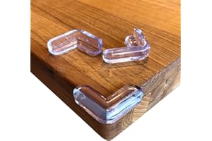 Keroos Eckenschutz und Kantenschutz transparent aus Silikon für Tisch und Möbelecken - Stoßschutz für Babys und Kinder - 3 M Kleber (12/20 Stück) (20 Stück)