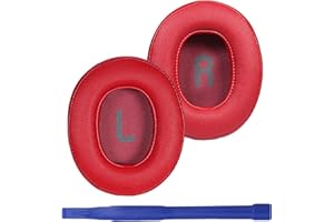 Adhiper Tune 700BT zamienne nauszniki Dość Komfort Zestaw słuchawek ze skóry proteinowej do JBL Tune 700BT / Tune 700BTNC / Tune 750 BT/Tune 760BTNC bezprzewodowe słuchawki Bluetooth (czerwone)