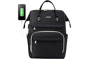 ‎LOVEVOOK LOVEVOOK Rucksack Damen, Wasserdicht Laptop rucksack 15,6 Zoll Groß Backpack Schulrucksack Tasche Mädchen Teenager Ladeanschluss, Rucksäcke Daypacks für Schule Arbeit Uni Business Büro