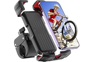 Czemo Uchwyt na telefon komórkowy, rower, uchwyt na telefon komórkowy, motocykl, uniwersalny uchwyt na telefon komórkowy Anti-Shake, do smartfonów 4-8", uchwyt rowerowy, kompatybilny z iPhone,