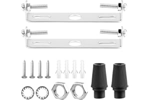 Mbsomnus 95 mm Lampenhalterung Decke Kit 2 Stück Deckenhalterung Lampe Leuchten Montagehalterung mit Schraube Unterlegscheibe Mutter für Haus Büro Hängeleuchte Wand Deckenlicht Pendelleuchte