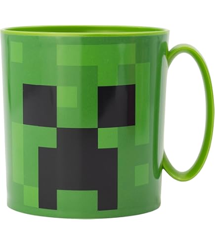 Minecraft Set tazza e calzino, bevande calde e fredde, casa o ufficio, regalo per adulti e bambini, unisex, taglia unica, 312 ml, multi Creeper SSS