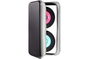 DVSICK CD Case Holder,Portable CD/DVD Case Hard Plastic Case Holder CD Organizer Wallet Protective DVD Storage (Black)