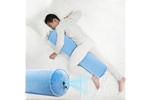 ‎ONTYZZ ONTYZZ Seitenschläferkissen Aufblasbar Körperkissen Erwachsene Kinder Kissen Seitenschläfer Komfortkissen für Umarmendes Schlafen Rücken Nacken Lagerungskissen 90 * 20CM