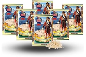 MSDM Tiras de calamar - Original (6 x 36g) Snack natural Aperitivos I Bajo en carbohidratos I proteínas I fitness snack I Pescado Omega 3 I beef jerky cecina tapas pinchos alternativa