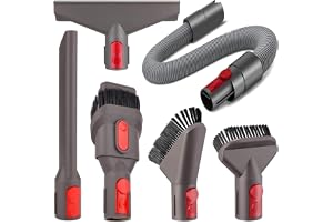 6 sztuk zestawu akcesoriów do odkurzaczy dla Dyson, dla Dyson V7 V8 V10 V11 i V15, części zamienne do odkurzaczy Dyson składające się z 3 główek szczoteczkowych i 2 dysz odkurzających