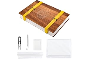 WANDIC Kit de Prensa de Flores Grande, Kit de Arte de Madera para Plantas de Prensa de Flores y Hojas de Prensa para Manualidades de Arte de Bricolaje y Aprendizaje al Aire Libre