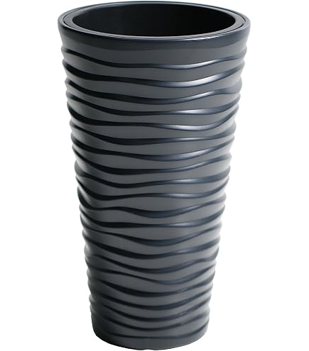 Zanvic Vaso Splofy 2 Effetto Tricot – Color Pesca, 13 Cm, Design Originale A Maglia Per Piante - 4