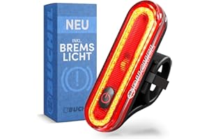 Büchel tylne światło rowerowe LED, możliwość ładowania, dopuszczone do ruchu drogowego (obowiązują przepisy lokalne), tylne światło rowerowe, tylne światło rowerowe LED