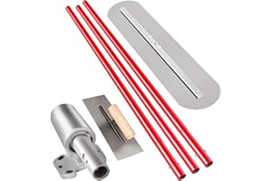 VEVOR Bull Flotteur en Acier Manganèse 900 x 200 mm, Truelle de Maçon, Grande Taloche, Outil de Finition Béton