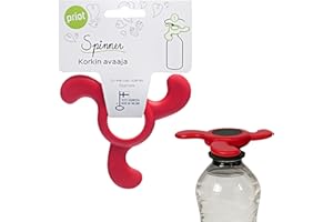 Priot Spinner Bottle Opener | Bottle Screw Cap Opener | Twist Open Caps for Weak Hands, Kids, Seniors, People with Arthritis