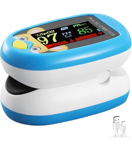 Fingertip Pulse Oximeter, Blood Oxygen Saturation And Pulse Rate Monitor, Accurate And Fast SpO2 Readings Suitable Home Use Outdoor Activities