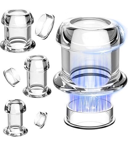 Plug Tunnel Anal Transparent Inpull XXL 9x8cm - Sans Phtalate, Plastique, Neuf