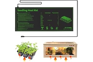 AMFUN Seedling Heat Mat,Waterproof Hydroponic Heating Pad, IP67 Durable Waterproof Seedling Heating Pad for Indoor Gardening Greenhouse and Winter Hydroponic Indoor Seedling Germination