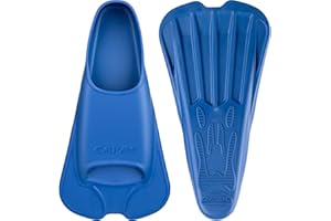 CAPAS Swim Training Fins Comfortable Silicone Swimming Floating Flippers with Mesh Bag for Kids Adult Men Women Short Blade Build Leg Strength