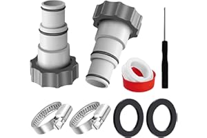 Gloryit Adaptateur Tuyau Piscine, Raccord pour Tuyau Piscine Ø 32 et 38 mm, Adaptateur Piscine, Intex Piscine Adaptateur A, Adaptateur de Tuyau