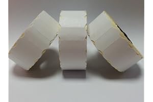 TRS ONLINE CT4 26mm x 12mm Price Gun Labels - White Peelable - 10 Rolls / 15,000 Labels