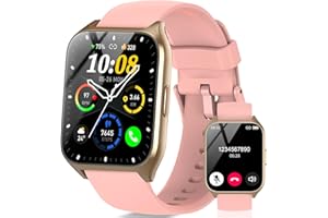 DUSONLAP Orologio Smartwatch Uomo Donna, 1.85" HD Smartwatch con funzione chiamata, 113+ Sportive Smart Watch con Contapassi/Sonno/Cardiofrequenzimetro, Impermeabil IP68 Fitness Tracker per iOS Android, Rosa