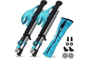‎ALPTEQ Alpteq® Wanderstöcke faltbar Carbon oder Aluminium mit Korkgriff | Bergsport Trekkingstöcke | Nordic Walking Stöcke Damen & Herren | extra leicht und Teleskop variabel