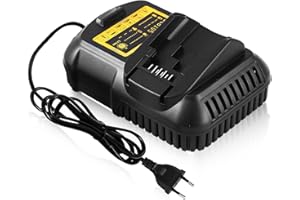 BASTERBEST Goodexo 12V-20V 3A Chargeur Rapide pour Dewalt Chargeur DCB105 DCB112 DCB107 pour Dewalt Batterie DCB101 DCB115 DCB120 DCB127 DCB203 DCB204 DCB206 DCB606