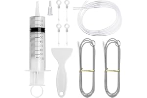 FISHING FUN Kühlschrank-Abflussloch, Kühlschrank Reinigungswerkzeug-Set, Abflussloch des Kühlschranks, Rohrreinigungsspiralbürste für die Haushaltsreinigung des Kühlschranks, Küche, 9-teilig