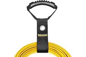 TRILANCER Extension Cord and Hose Organizer(2 Pack) with handle for Garage and Workshop, 22'' Heavy-Duty Hook and Loop Carrying Strap, Hanger, Cable Organizer and Hanger for Pool&Garden Hoses, Wires, and Cables