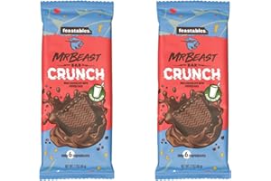 MrBeast's Feastables Duopacks - Dos deliciosas barritas en un paquete buzón (Duo (2x) Milk Crunch)