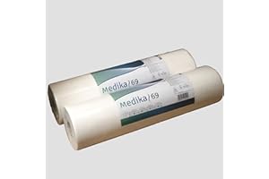 MEDIKA69 LOT DE ROULEAUX DE DRAPS D'EXAMEN GAUFRÉS-IDEAL médical, beauté, PAR 2/3 / 4/6 ROULEAUX - QUALITE PREMIUM - PURE OUATE BLANCHE - 50 X 37 CM - 121 FORMATS - DRAP MEDICAL FABRIQUES EN EUROPE (2)