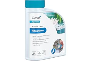OASE 43145 AquaActiv BioKick Fresh 500 ml für 10.000 l - Filterbakterien/ Starterbakterien für Teich, Fischteich, Gartenteich, Schwimmteich, Silber