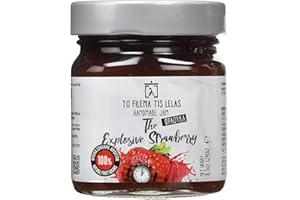 To Filema Tis Lelas Confiture de Fraises Sans Sucre Ajouté 2 x 240 g (480 g) | Marmelade Grecque Artisanale Naturelle | Confiture Gourmet Vegan & Sans Gluten