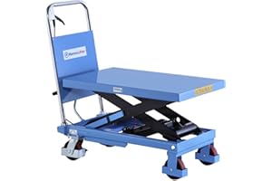 HanseLifter SPA500 Mobiler Hubtisch mit 500kg Tragfähigkeit und 900mm Hubhöhe, Lichtblau