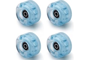 NONMON 4Pcs Ruote per Pattini a Rotelle Skateboard, 58mm 82A PU Ruota Morbida con Cuscinetti 608 RS ABEC 9, Ricambio Ruote Set per Pattinaggio Quad Skates Pattini a Doppia Fila